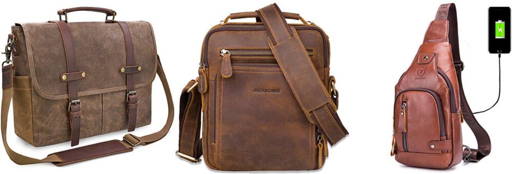 Leather Man Bag combined image