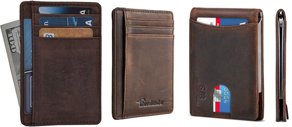 Leather Minimalist Wallet combined image