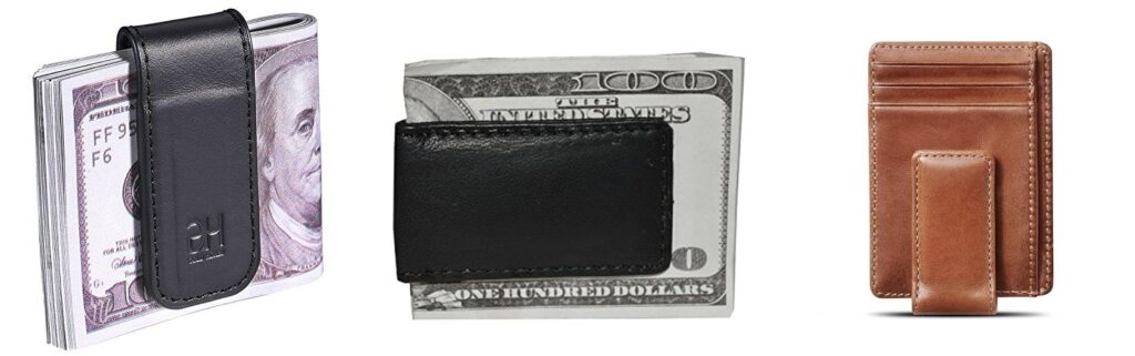 Leather Money Clip combined image