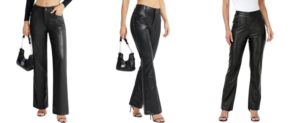 Leather Pants For Petites combined image