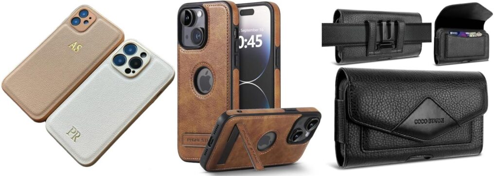 Leather Phone Cases combined image