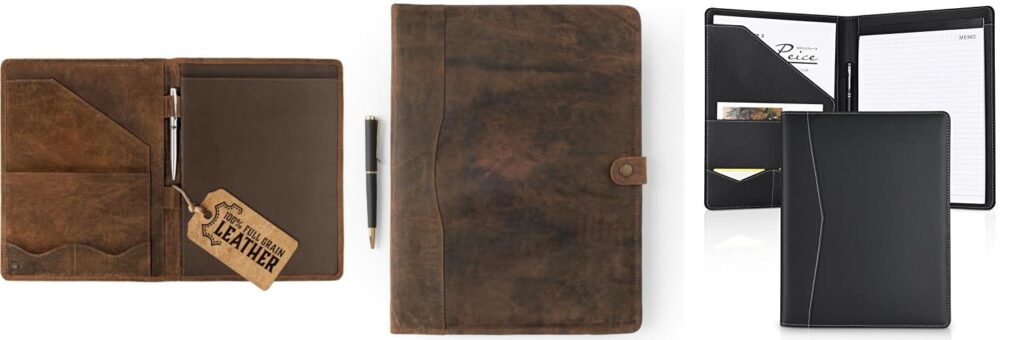 Leather Portfolios combined image