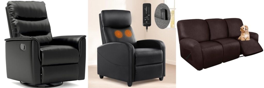 Leather Recliner For The Money combined image