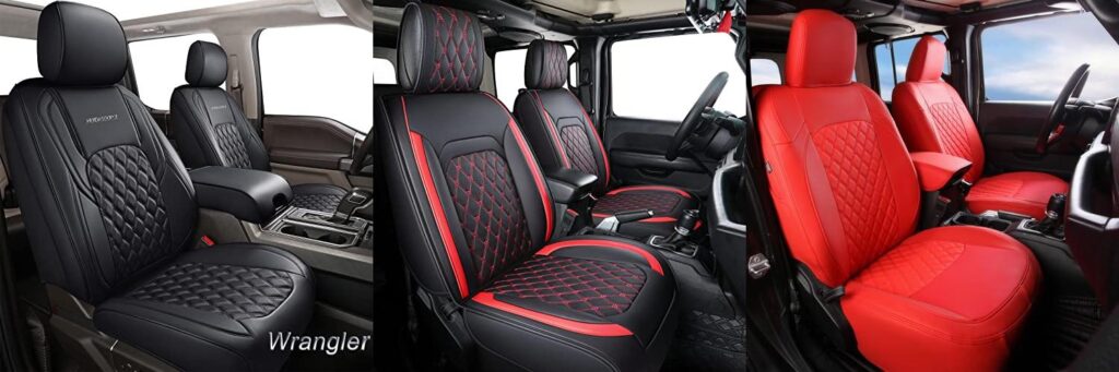 Leather Seat Covers For Jeep Wrangler combined image