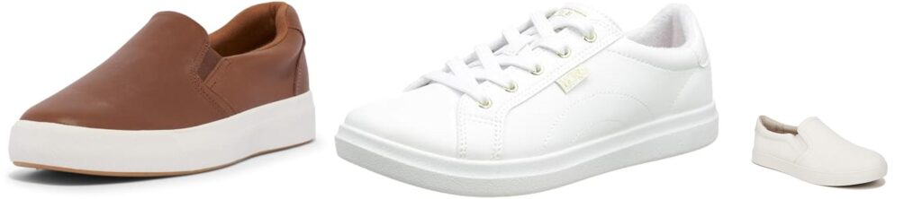 Leather Slip On Sneakers combined image