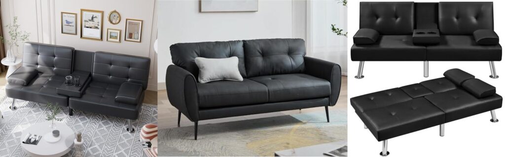 Leather Sofas For Small Spaces combined image