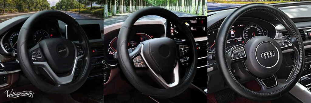 Leather Steering Wheel Cover combined image