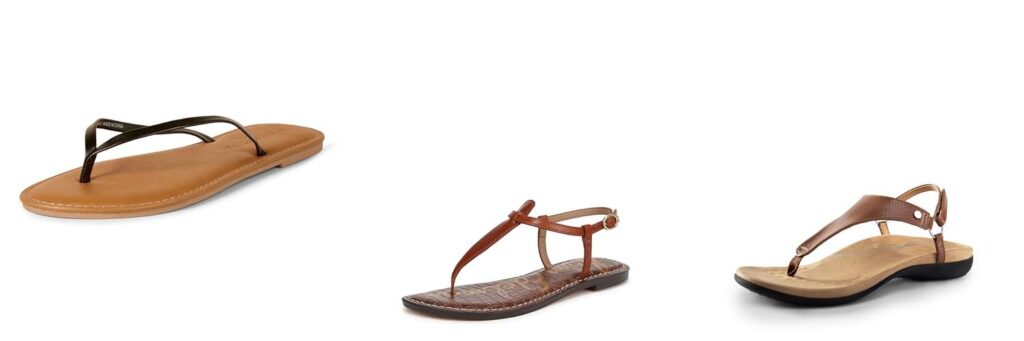 Leather Thong Sandals combined image