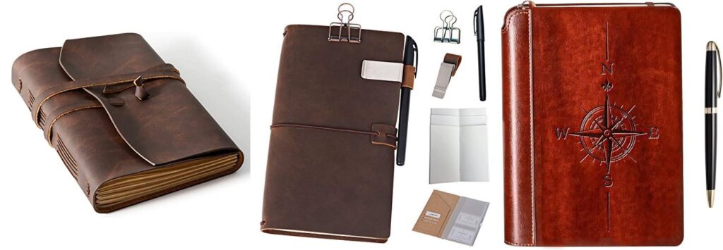 Leather Travel Journal combined image