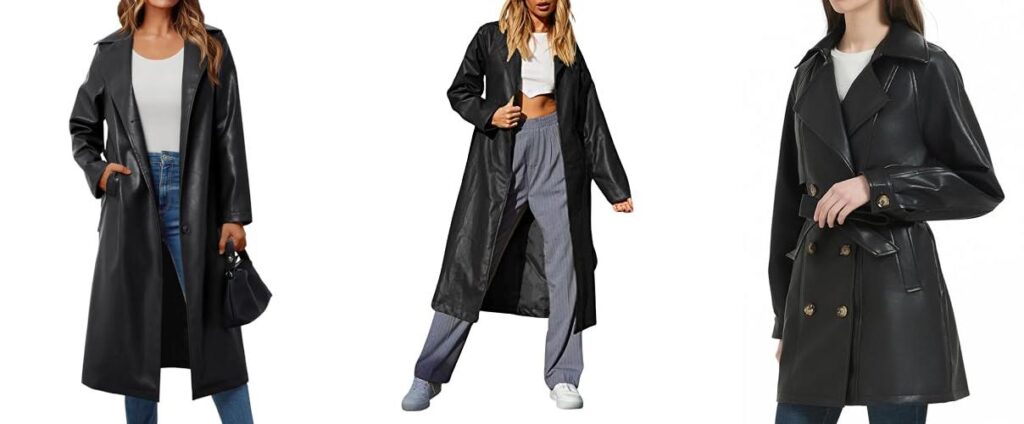 Leather Trench Coat combined image
