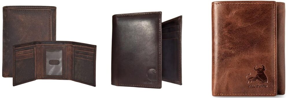 Leather Trifold Wallet combined image