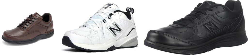 Leather Walking Shoes For Men combined image