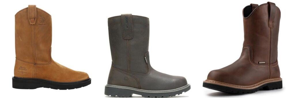 Leather Wellington Boots For MenS combined image