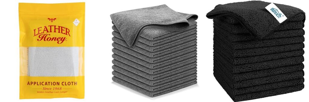 Microfiber Towel For Car Leather combined image