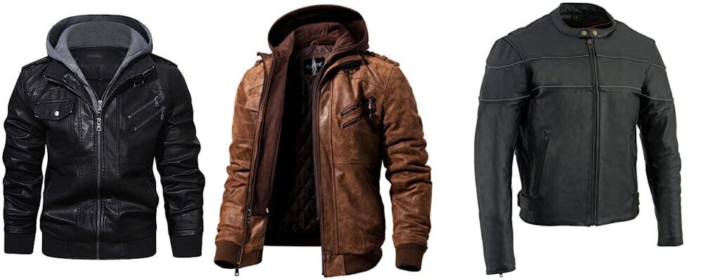 Motorcycle Leather Jacket combined image