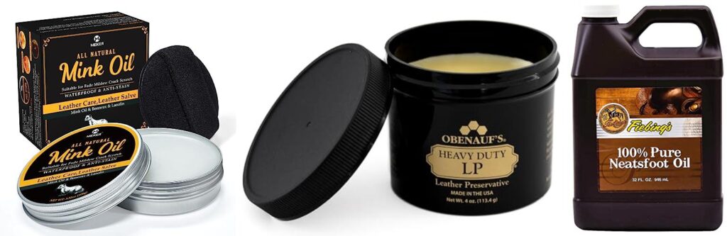 Natural Oil For Leather Boots combined image
