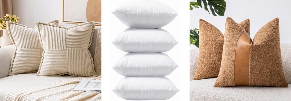 Pillows For Leather Couch combined image
