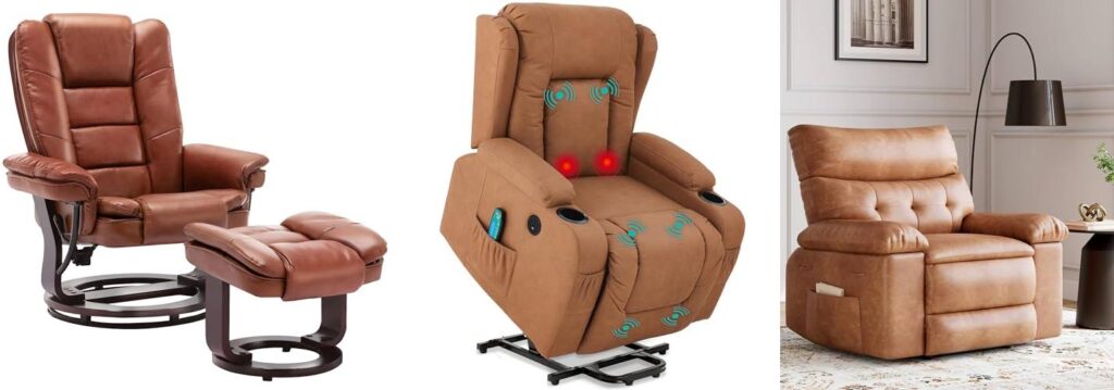 Rated Leather Recliner combined image