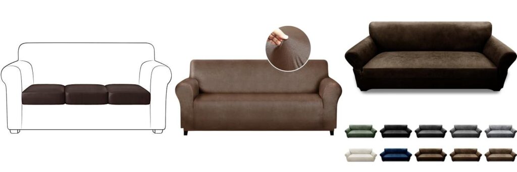 Slipcovers For Leather Couches combined image