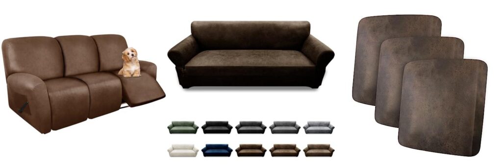 Slipcovers For Leather Sofas combined image 1