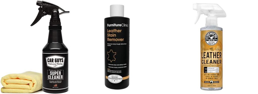 Stain Remover For Leather Car Seats combined image