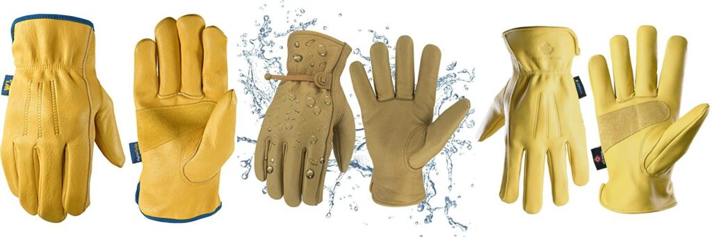 Waterproof Leather Gloves combined image