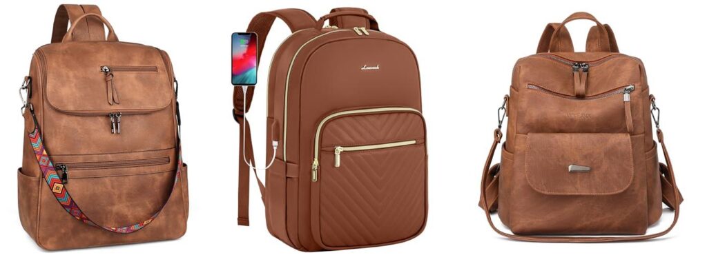 WomenS Leather Backpacks combined image