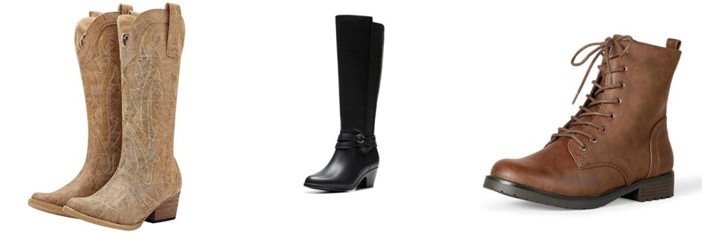 WomenS Leather Boots combined image