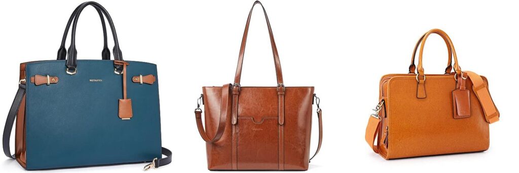 WomenS Leather Briefcase combined image