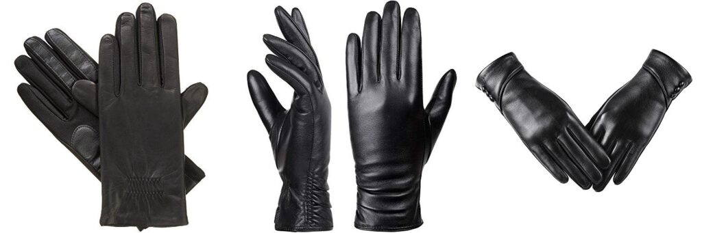 WomenS Leather Gloves combined image 1