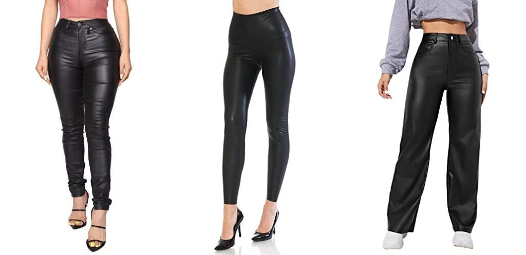 WomenS Leather Pants combined image