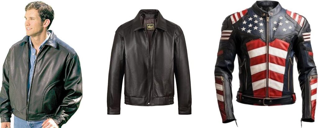 american made leather jackets combined image