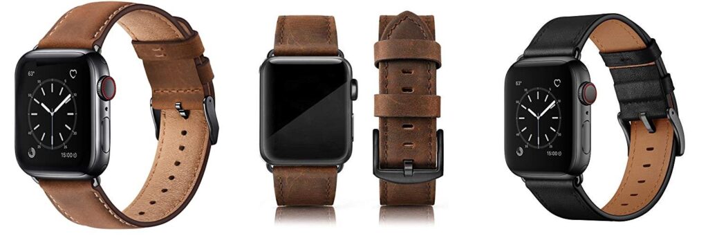 apple watch leather straps combined image