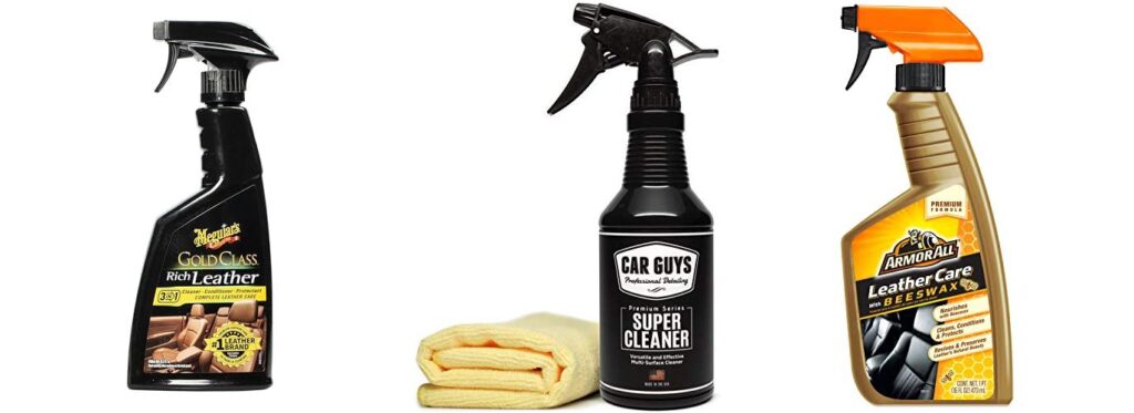 auto interior leather cleaner combined image
