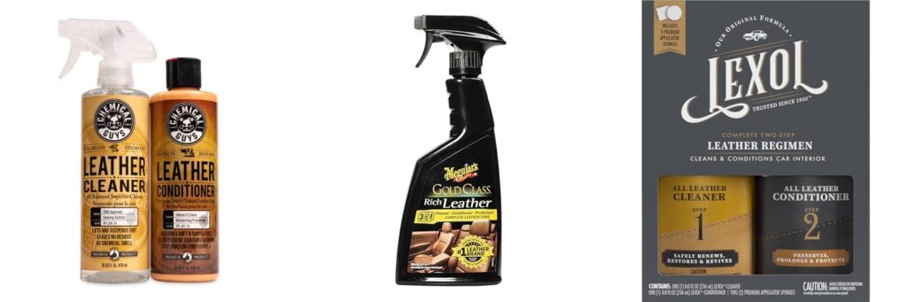 car leather cleaner conditioner combined image