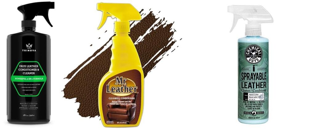 faux leather conditioner combined image