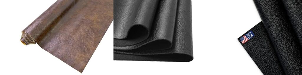 faux leather upholstery fabric combined image