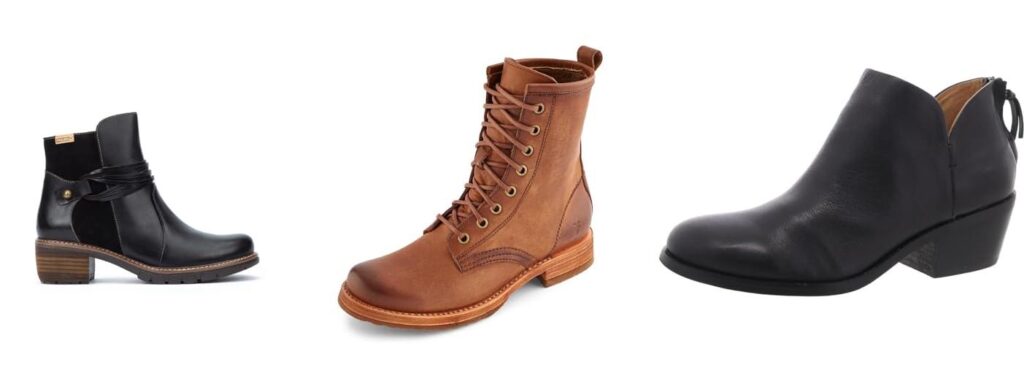 italian leather boots for womens combined image
