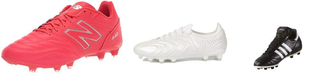 kangaroo leather soccer cleats combined image