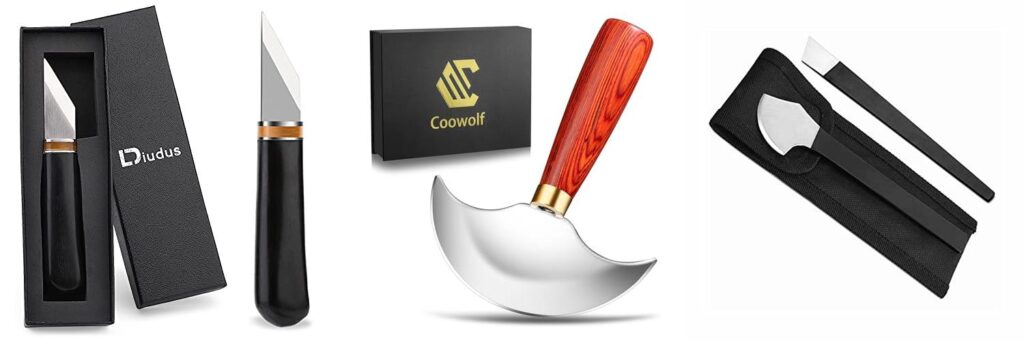 knife for cutting leather combined image