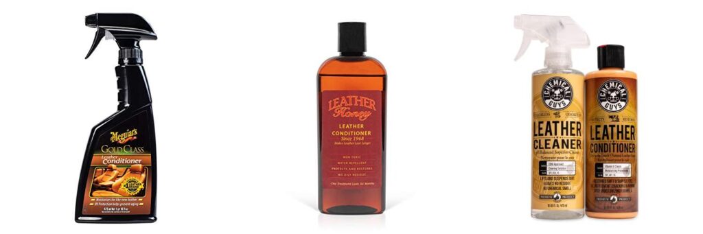 leather car seat conditioner combined image