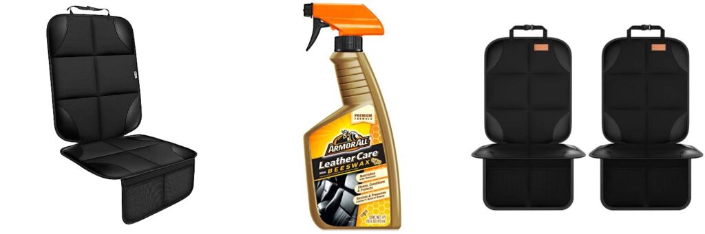 leather car seat protector combined image