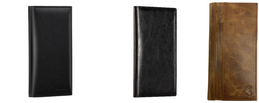 leather checkbook cover combined image