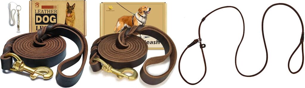 leather dog leads combined image