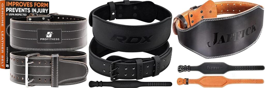 leather lifting belt combined image