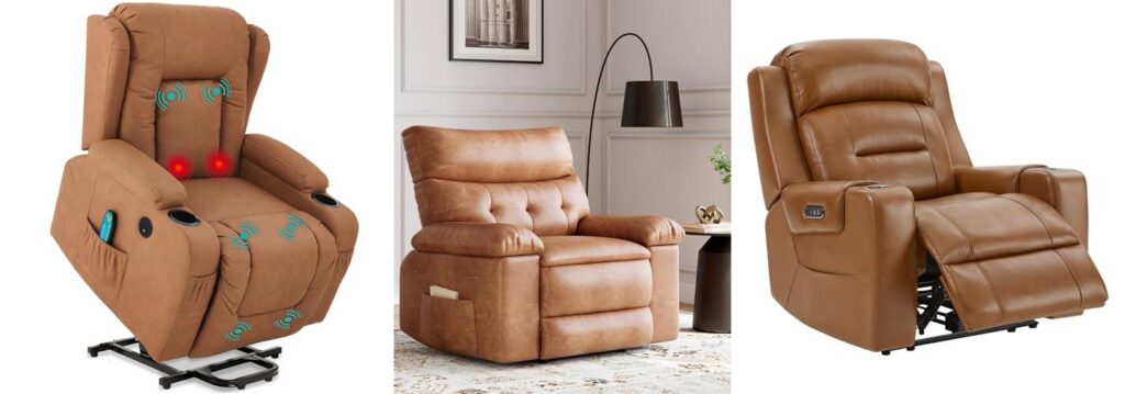 leather recliners 2024 combined image