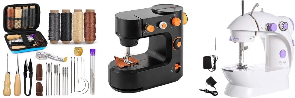 leather sewing machine for beginners combined image