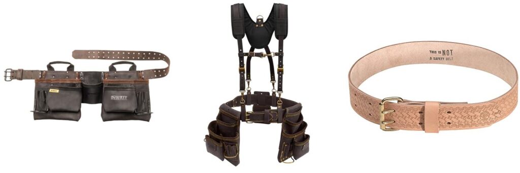 leather tool belt combined image