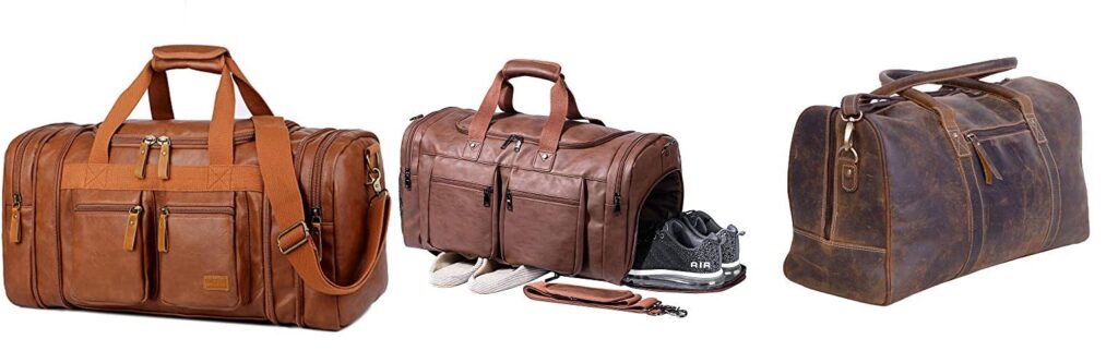 leather travel bags combined image