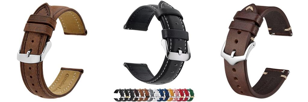 leather watch strap combined image